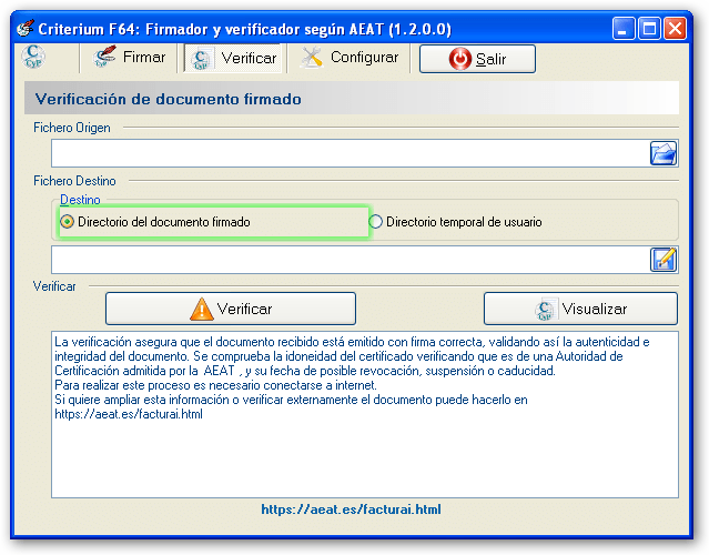 Criterium F64 Verificación