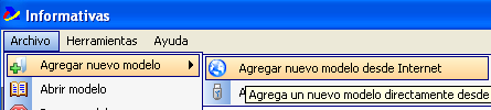 Agregar modelos en plataforma Informativas