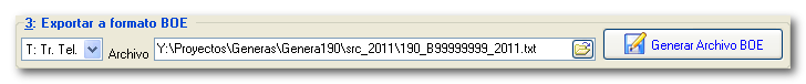 “Generar Archivo BOE”