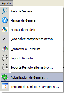 Actualizar Genera