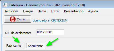 Seleccionar perfil de declarante