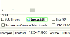 Comprobar errores en NIF
