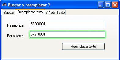 Reemplazar texto