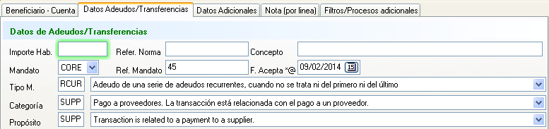 Datos por defecto en sujetos