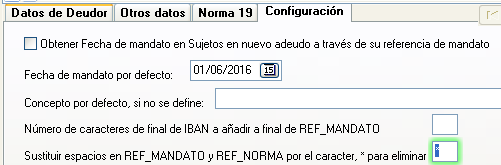 Eliminar espacios en Referencias SEPA