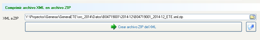 Comprimir archivo ETE xml