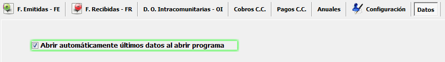 Abrir últimos datos abiertos