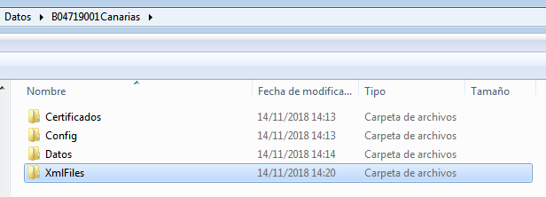 Borrar directorio con registro de archivos enviados y recibidos del SII