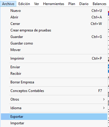 Contanet Exportar
