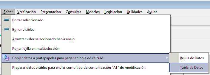 Copiar datos en registro principal