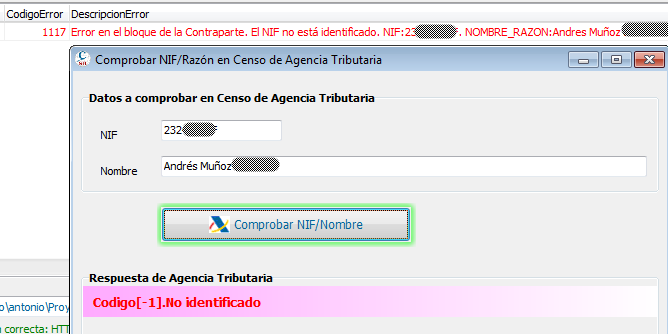 Error en nombre de persona física en SII