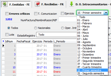 Filtrar datos de SII por meses
