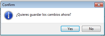 Guardar cambios en SII