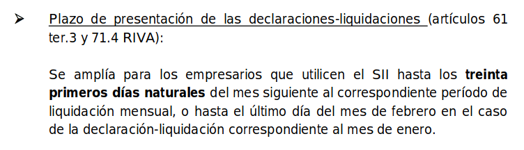 Plazo de presentación de modelo 303 para obligados al SII