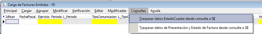 Traspasar EstadoCuadre con datos de contraste